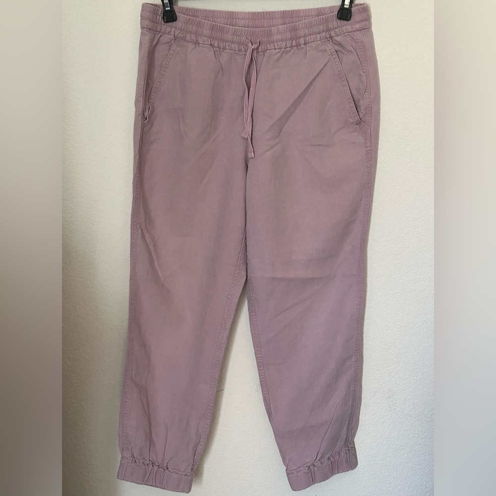 J. Crew Light Purple Linen Blend Jogger Pants Size 8